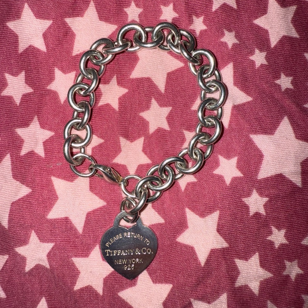 Tiffany & Co. Silver Heart Tag Bracelet
